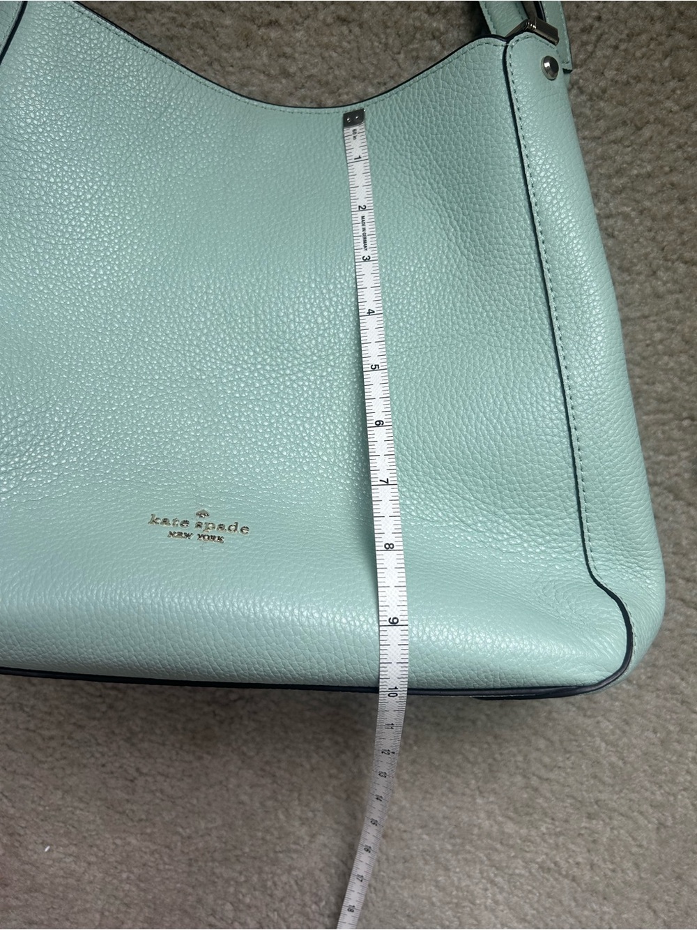 Kate Spade Mint Green Leather Shoulder Bag with Matching Wallet - Picture 6 of 16
